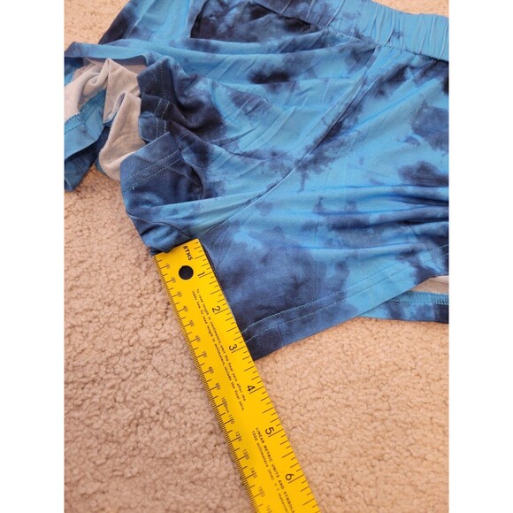 NWT CITRUS womens Versatile Soft Flowy Blue Tie Dye Shorts Size Small Boho Beach - Picture 5 of 9